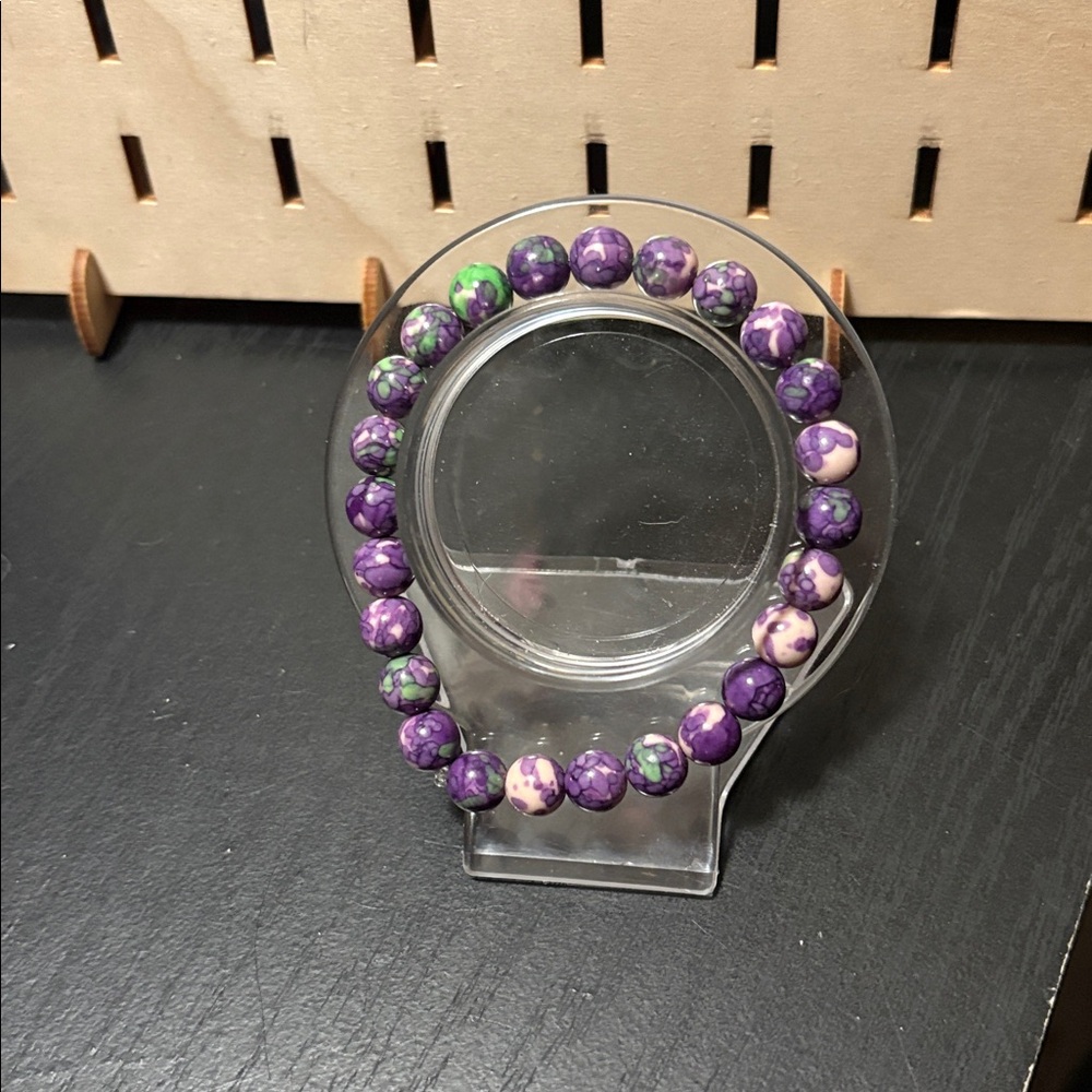 Handcrafted gemstone beaded bracelet - Picture 2 of 9